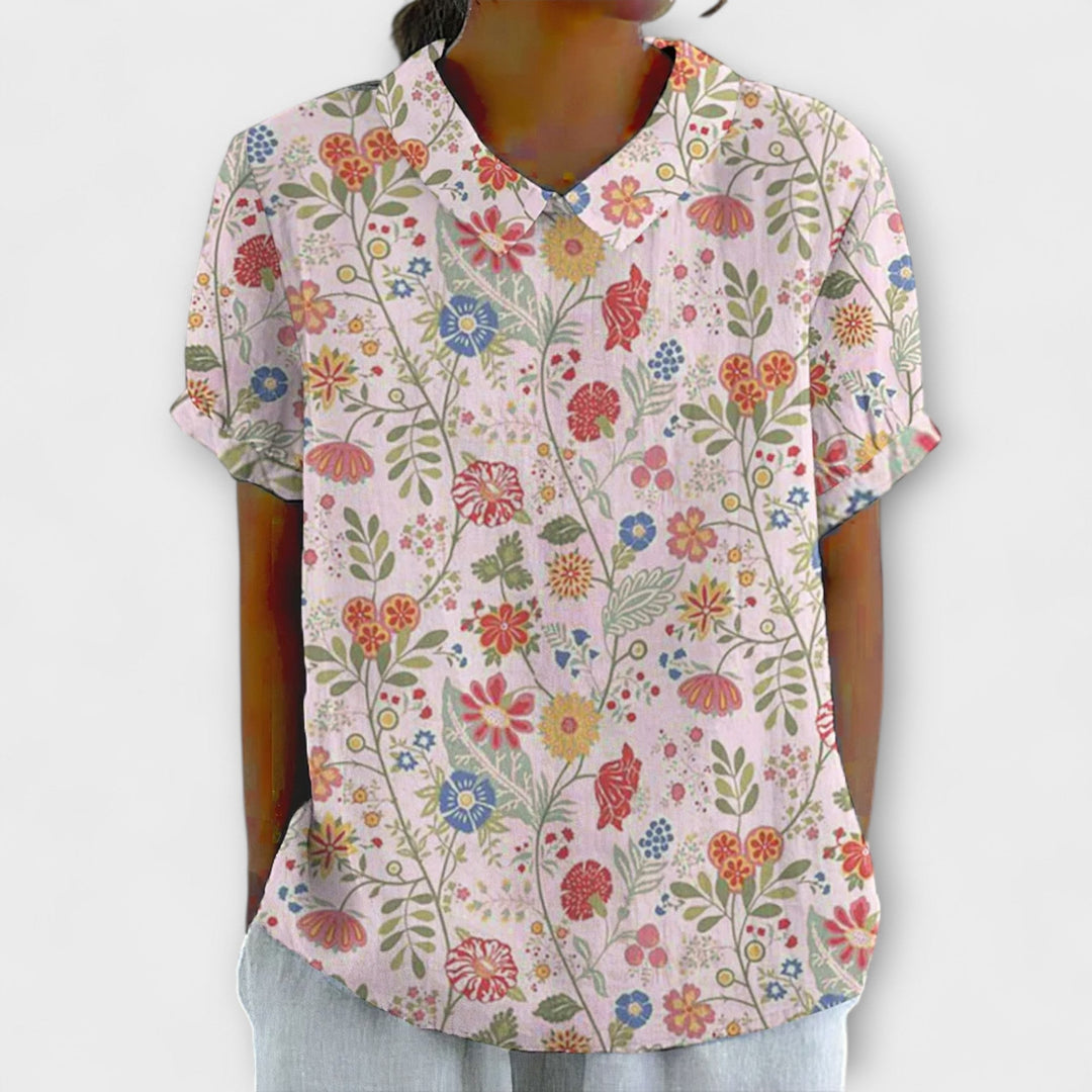 Chrissi – Blomsterbluse