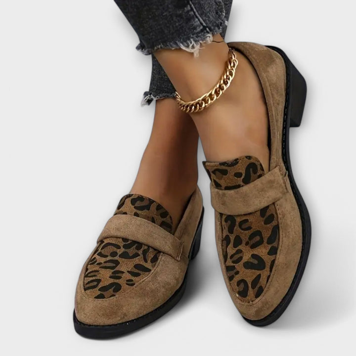 Karla – Elegante Kvinders Sko med Leopardprint