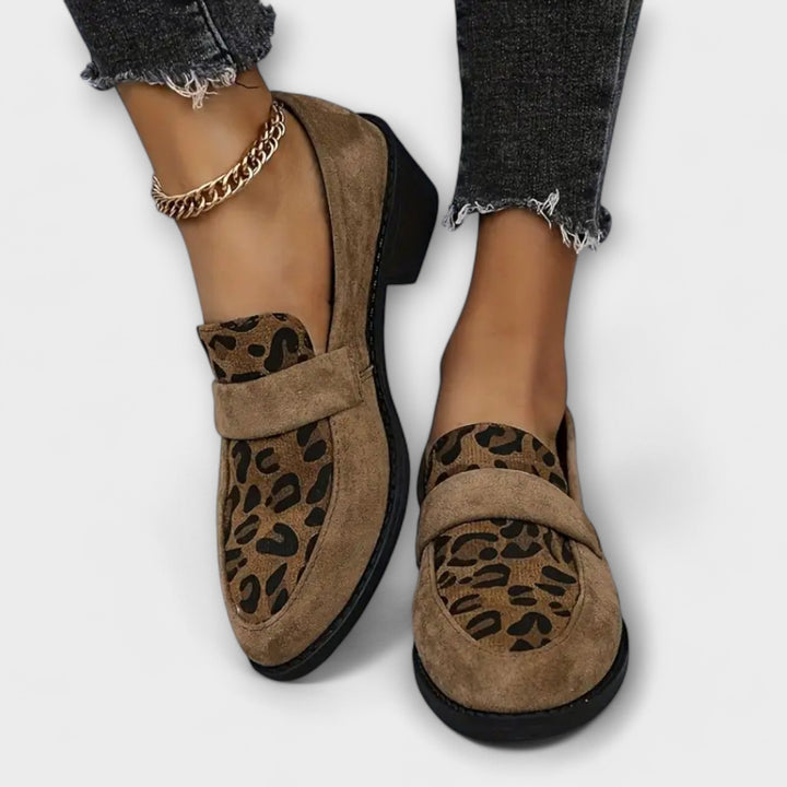 Karla – Elegante Kvinders Sko med Leopardprint