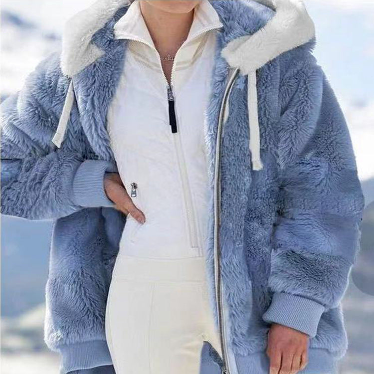 Isabella™ Kvinders Vinterjakke med Hætte og Lynlås